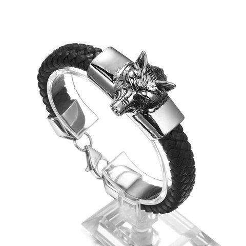 Bracelet Loup Authentique (Argent)